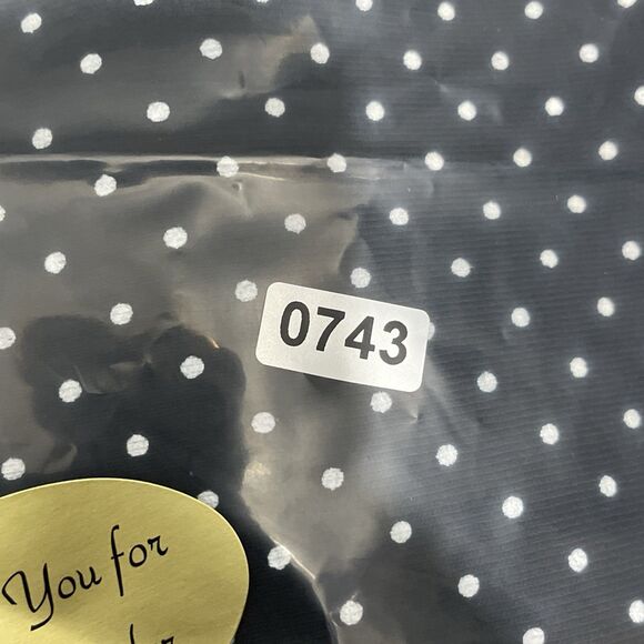 CJ Banks Women’s 1X Black White Polka Dot Long Sleeve Top NWT - Picture 3 of 11